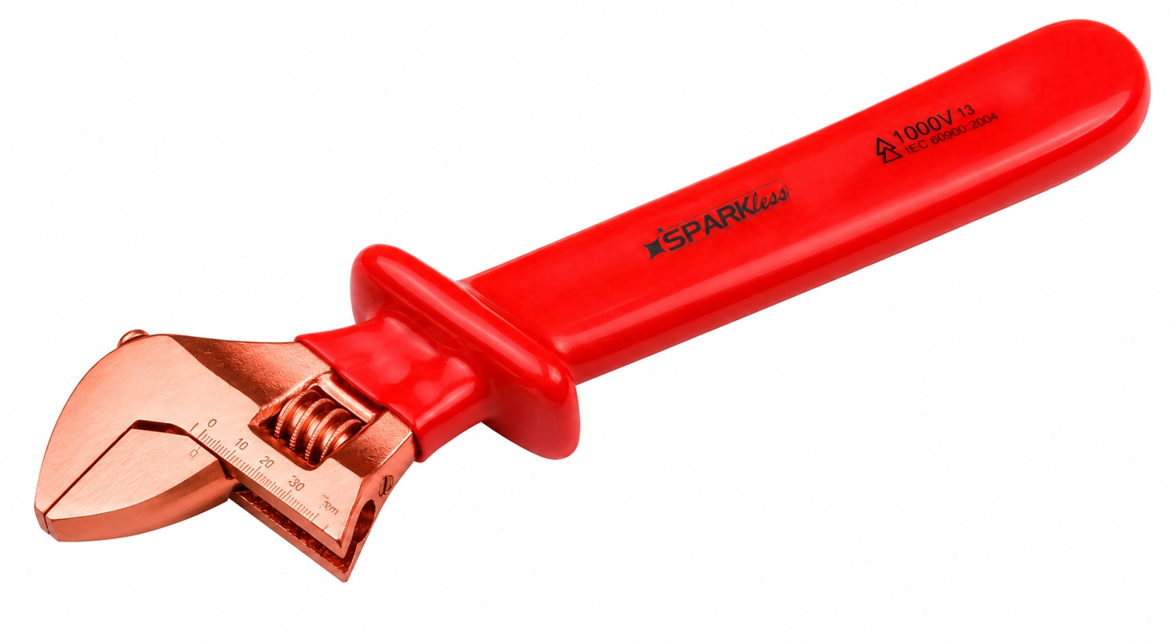 Non-Sparking Insulated BeCu Adjustable Wrench