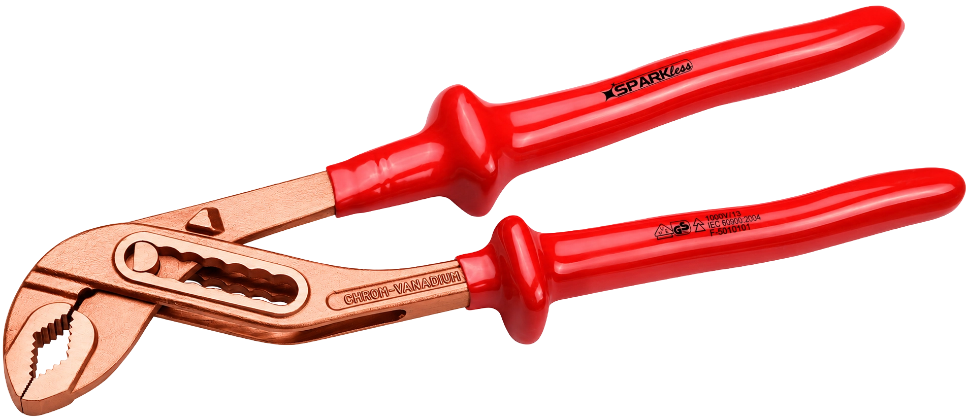 Non-Sparking Insulated BeCu Pipe Wrench