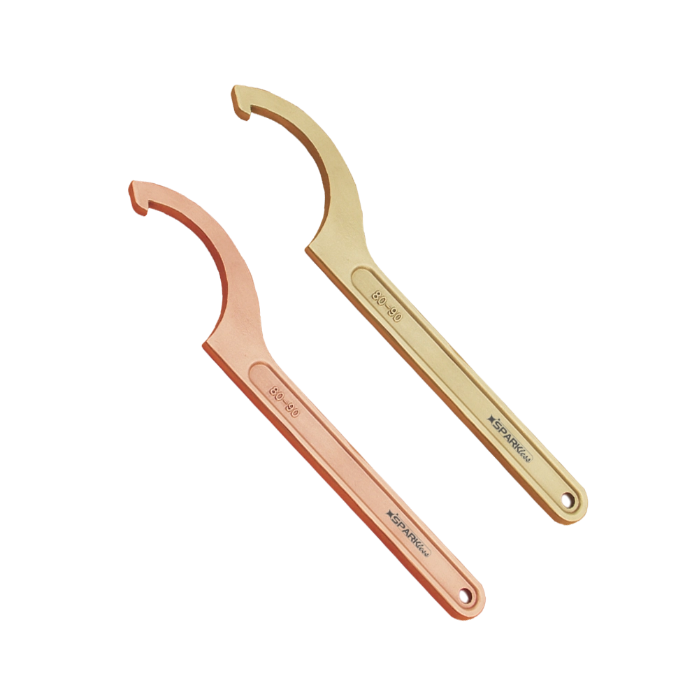 Non-Sparking BeCu Hook Wrench 244 mm